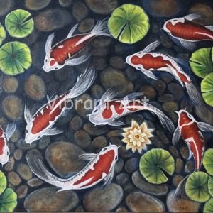 Koi Fishes Painting