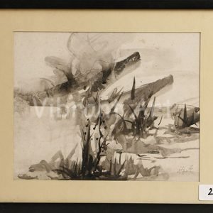 Abstract – Painting with Black Brown Effect