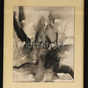 Abstract – Painting with Black Brown Effect