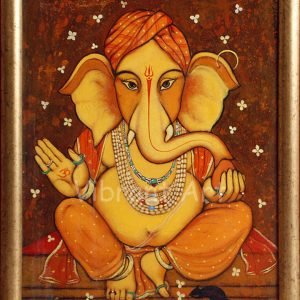 Ganesh Painting with Mouse/Rat